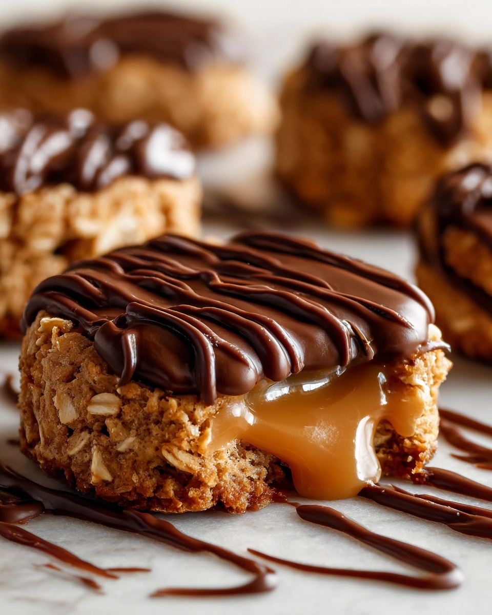 Peanut Butter Chocolate Caramel Cookies Recipe - Recipe Image