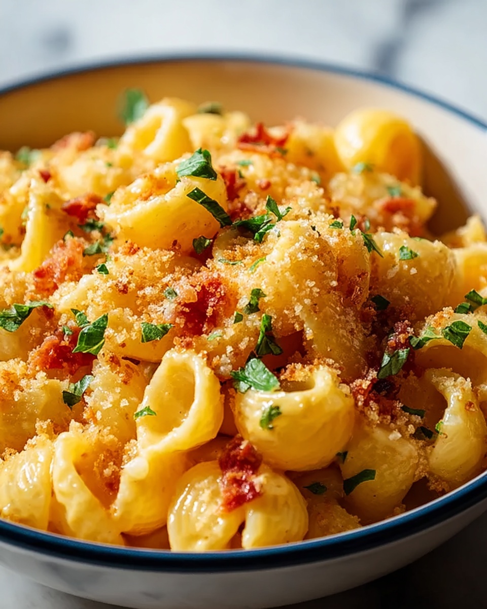 Cheesy Baked Macaroni Schotel with Ground Meat Recipe - Recipe Image