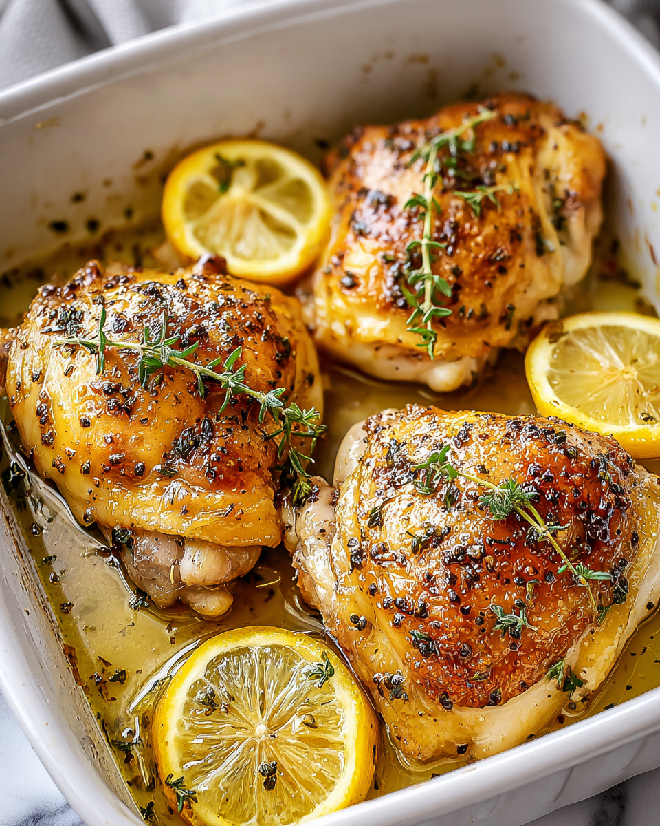 Greek Lemon Chicken Thighs Recipe - Recipe Image