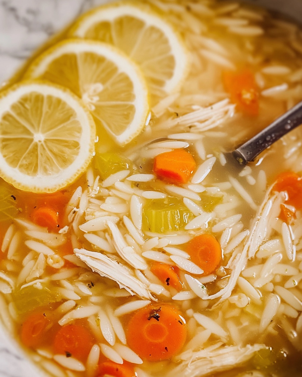 Lemon Chicken Orzo Soup Recipe - Recipe Image