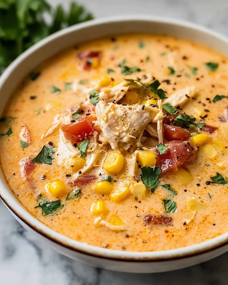Creamy Southwest Chicken Soup Recipe - Recipe Image