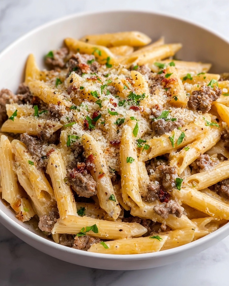 Creamy Sausage Pasta Recipe - Recipe Image