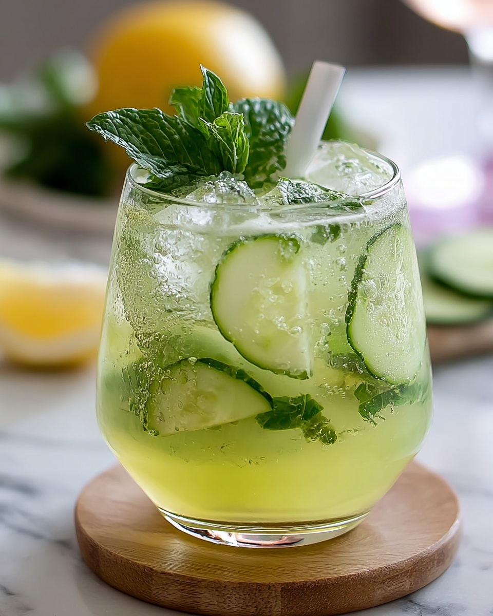 Cucumber Gin Fizz Pops Recipe - Recipe Image