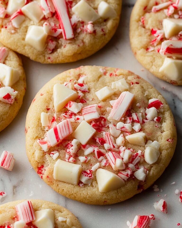 White Chocolate Candy Cane Cookies Recipe