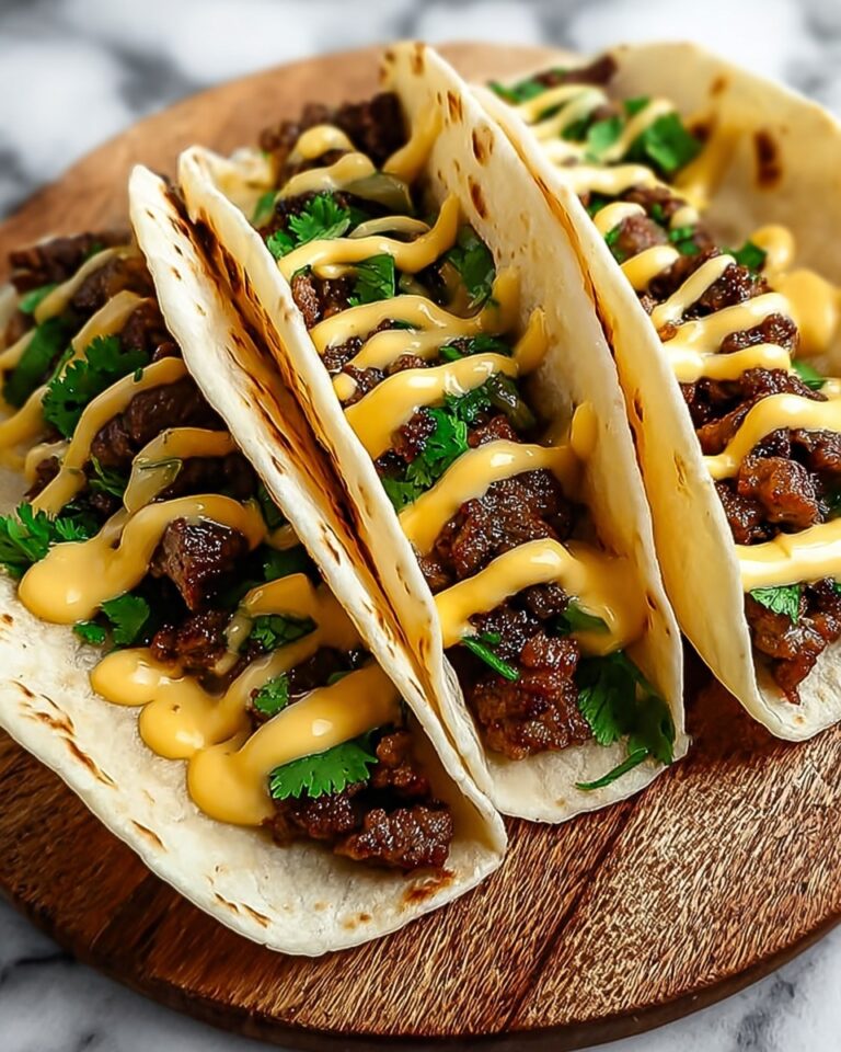 Garlic Butter Honey BBQ Beef Tacos Recipe
