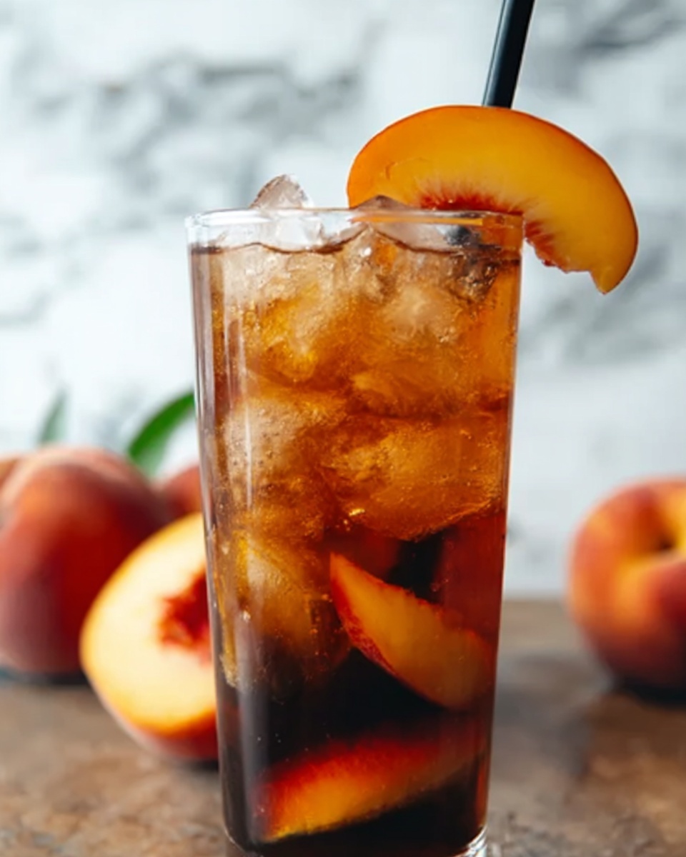 Sweet Peach Iced Tea Recipe - Recipe Image