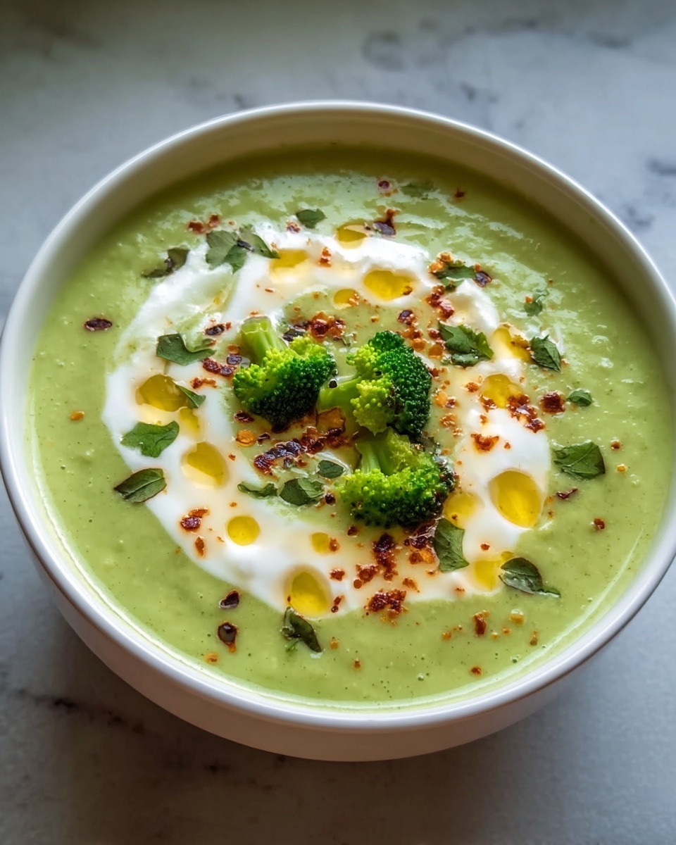 Creamy Vegetarian Broccoli Soup Recipe - Recipe Image