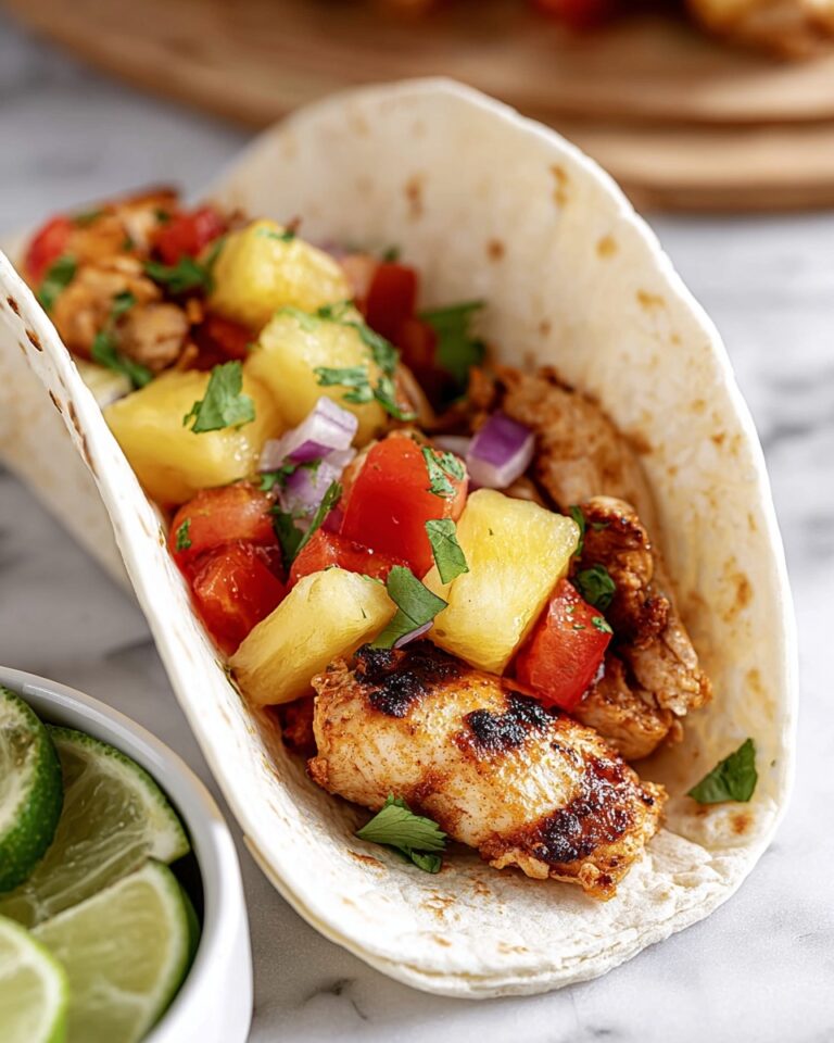 Chicken Tacos with Pineapple Salsa Recipe