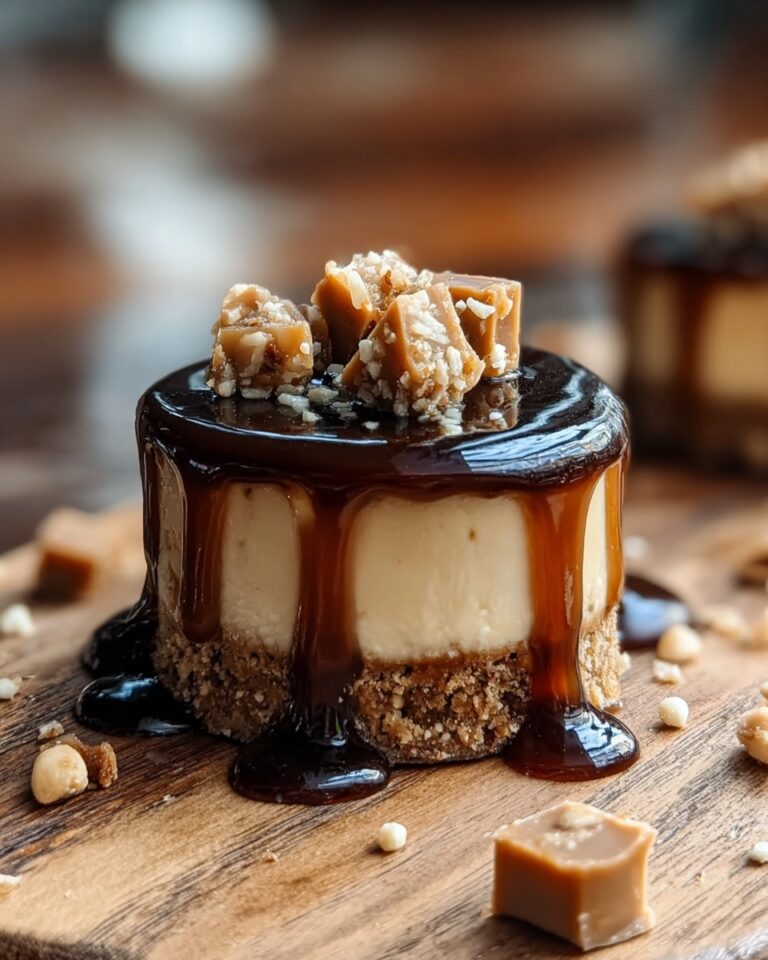 Peanut Butter Caramel Mini Cheesecakes Recipe