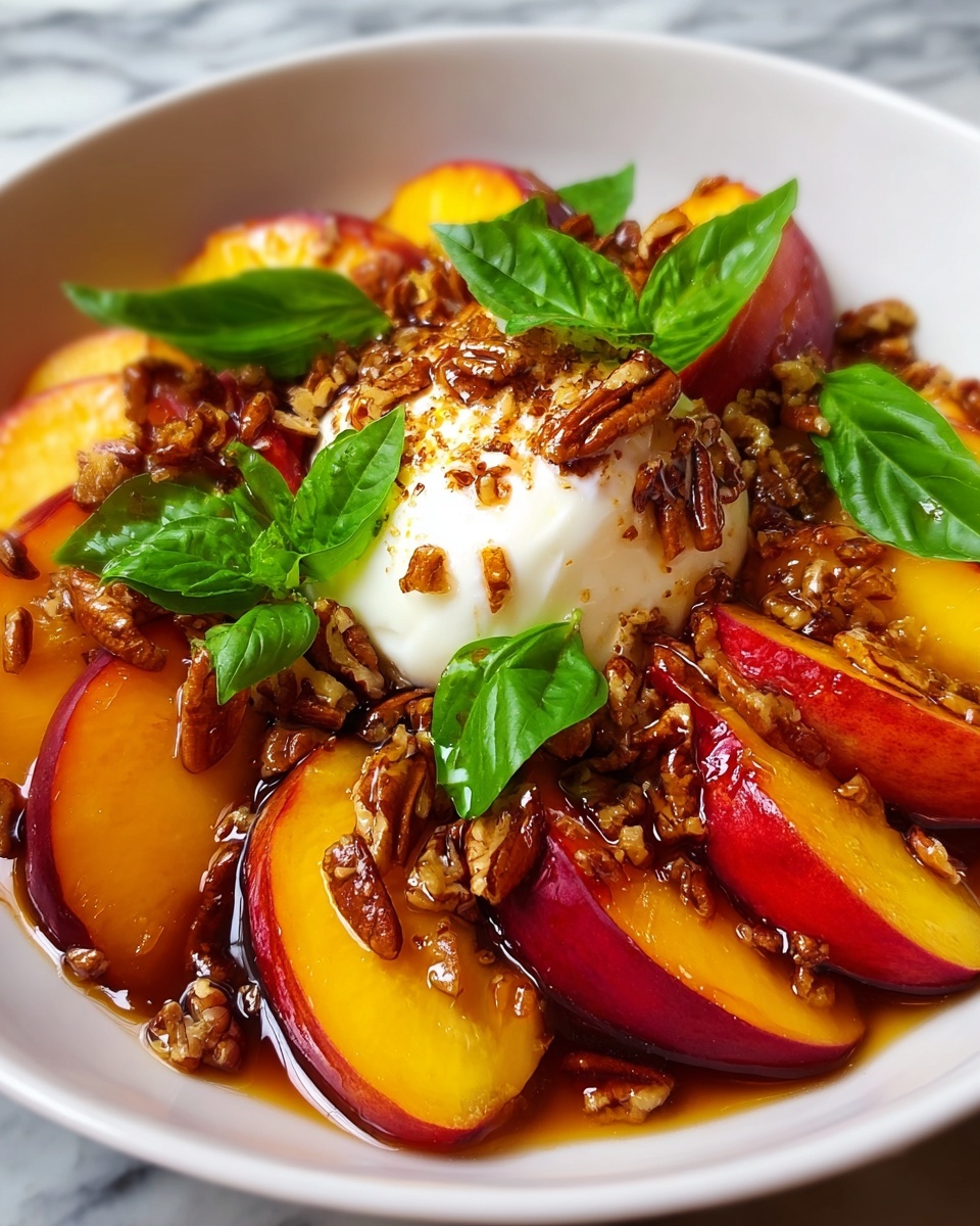 Peach & Burrata Caprese Recipe - Recipe Image