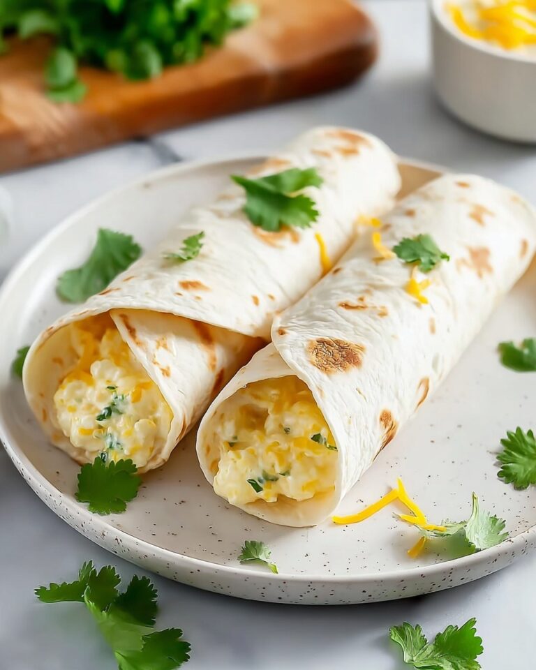 Cheesy Garlic Chicken Wraps Recipe