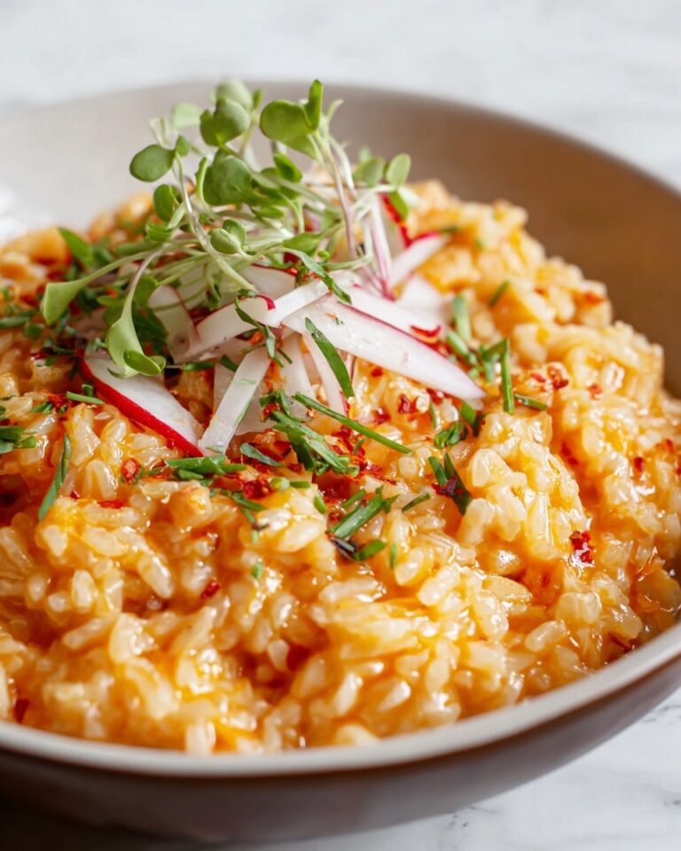 Cheesy Gochujang Risotto Recipe
