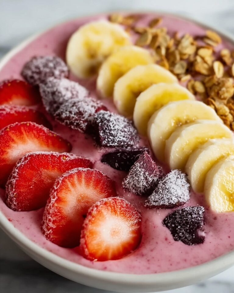 Strawberry Banana Smoothie Bowl Recipe