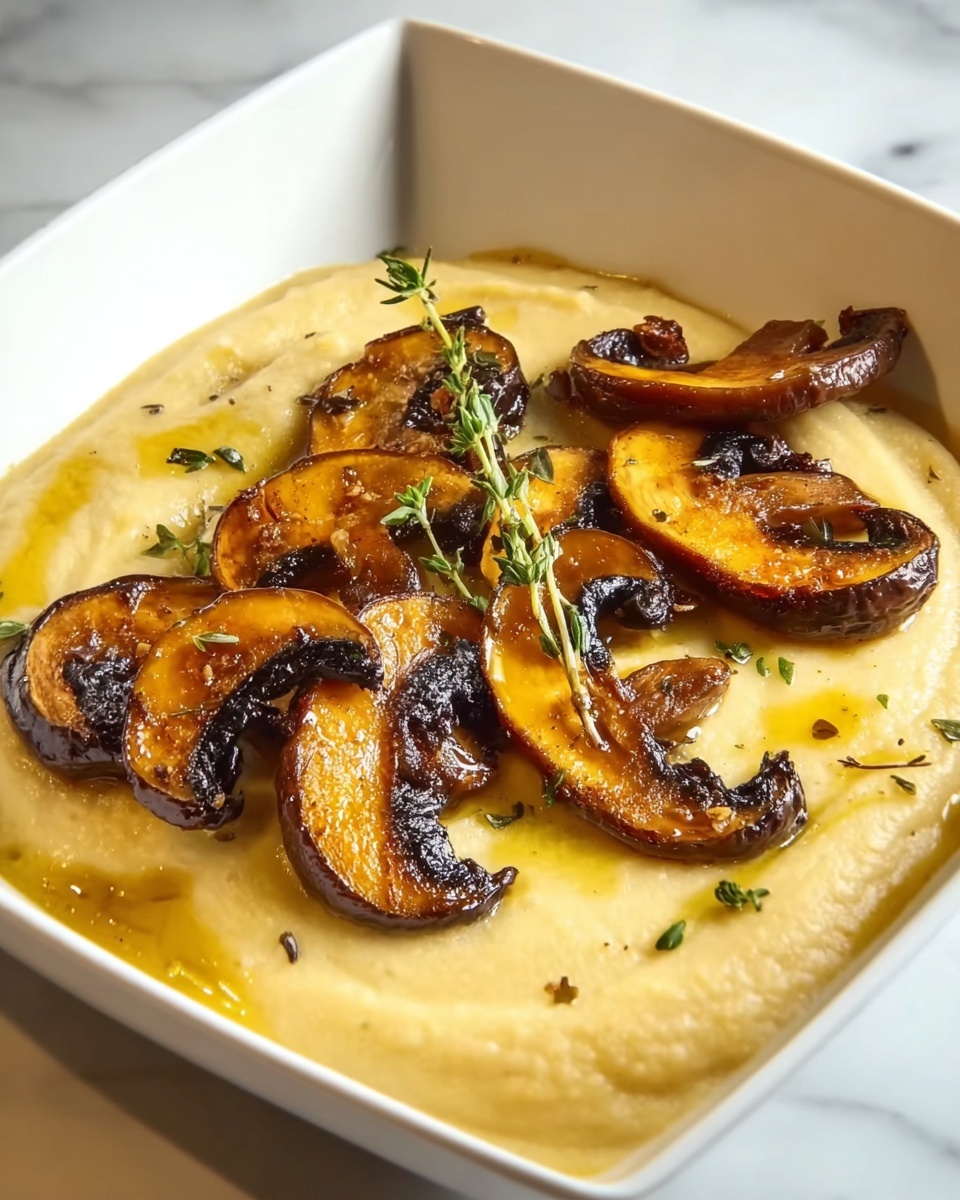 Polenta with Wild Mushrooms, Garlic, and Sage Recipe - Recipe Image