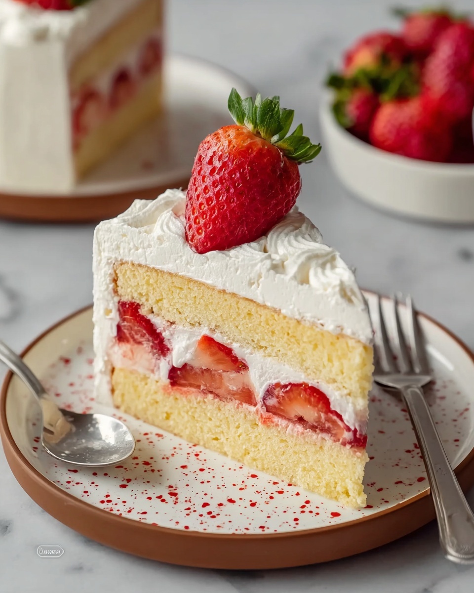 Japanese Strawberry Cake Recipe - Recipe Image