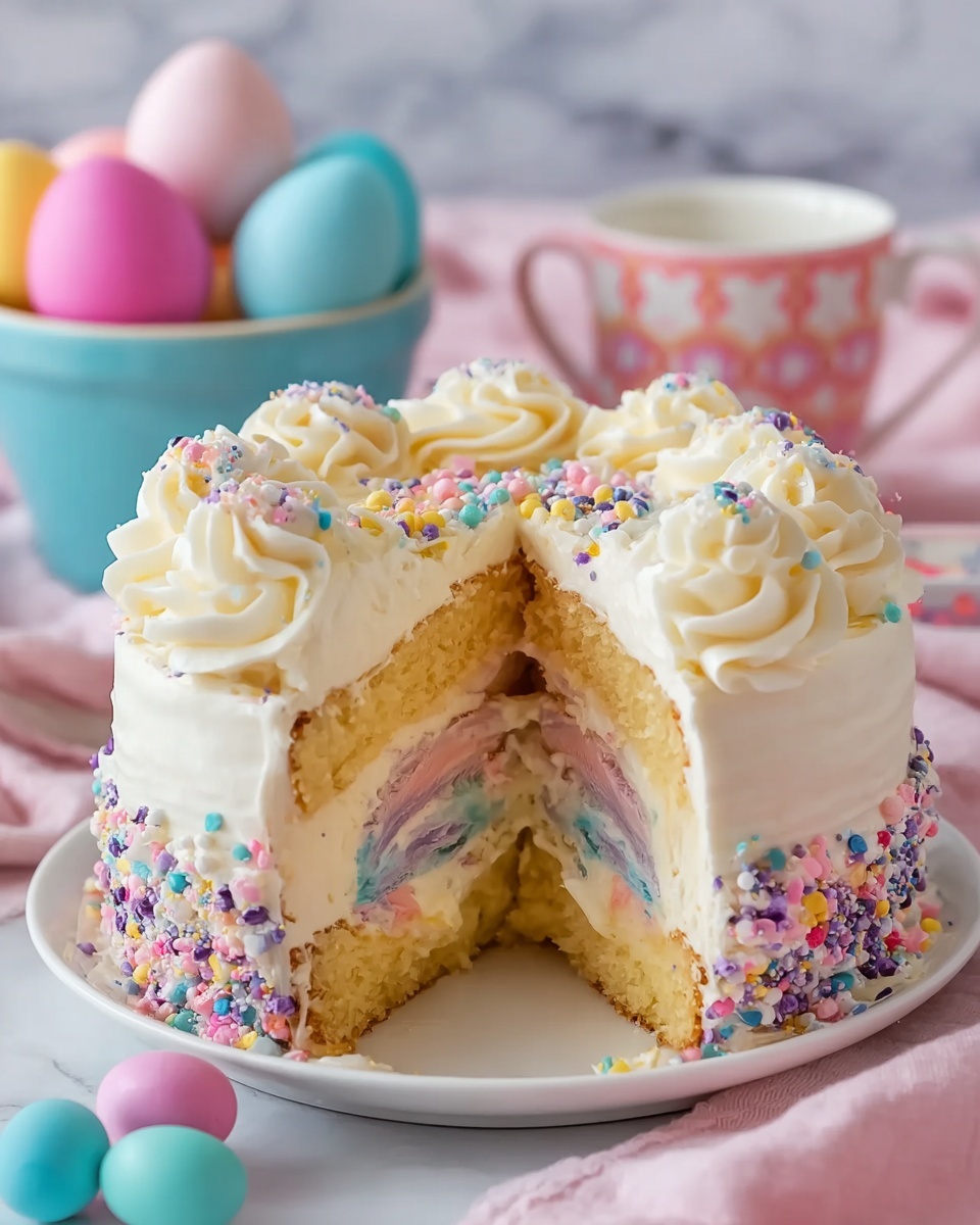 Swirled Easter Cake Recipe - Recipe Image