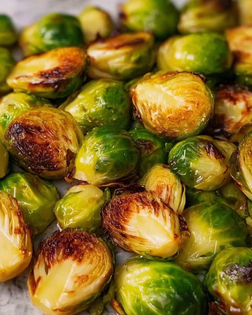 Crispy Roasted Brussels Sprouts with Balsamic Glaze and Optional Toppings Recipe - Recipe Image