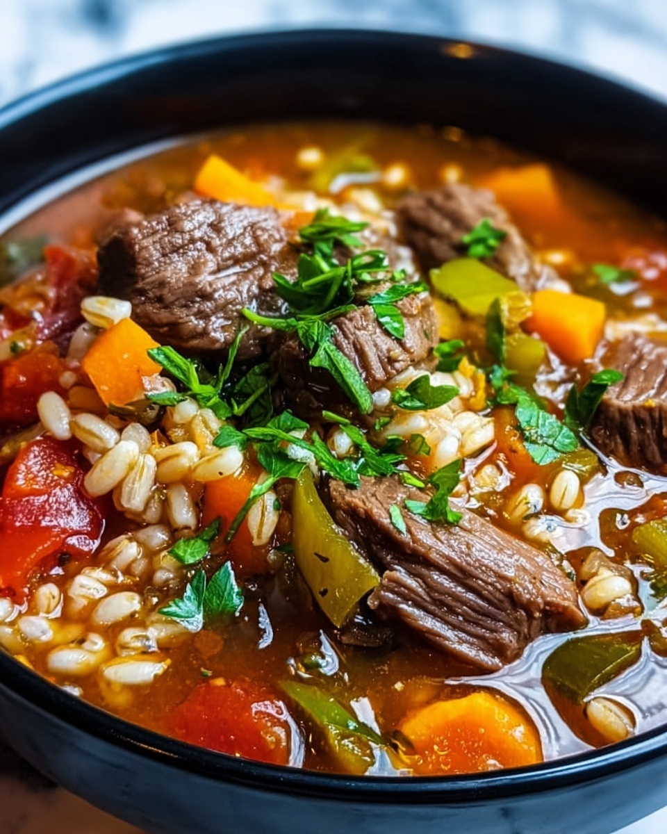 Hearty Beef Barley Soup Recipe - Recipe Image