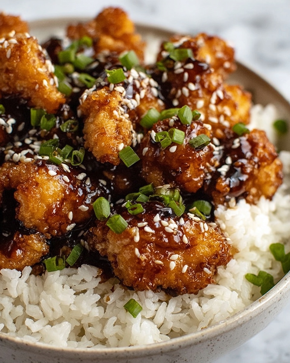 Crispy and Sticky Honey Sesame Chicken: A Sweet and Savory Delight Recipe - Recipe Image