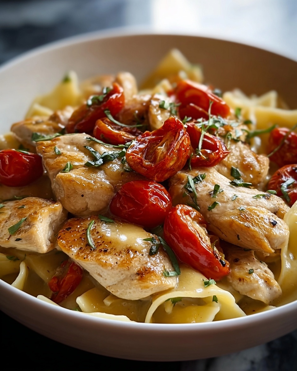 Tuscan Chicken Pasta Recipe - Recipe Image