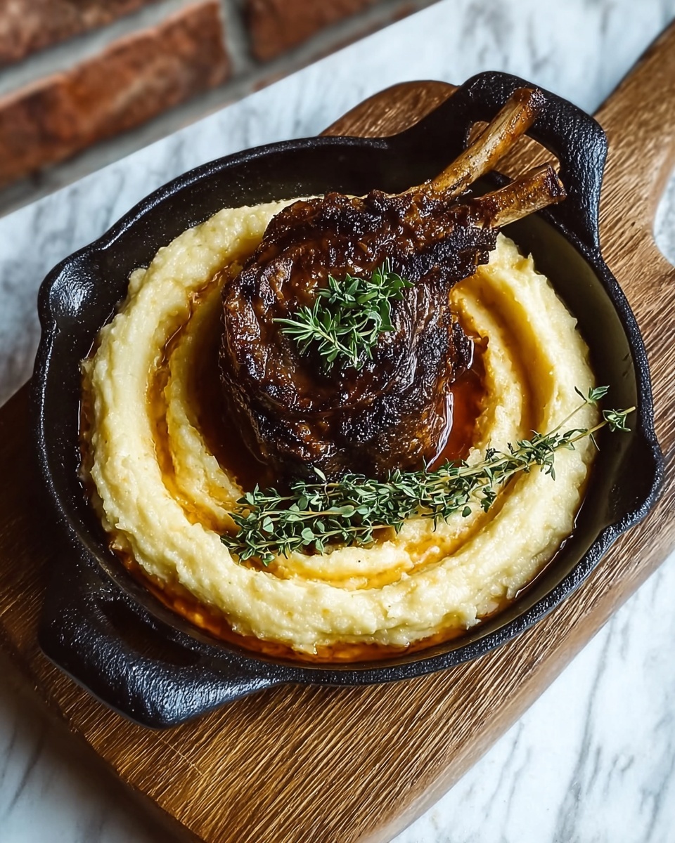 Gospel Shank with Smoked Gouda Grits Recipe - Recipe Image