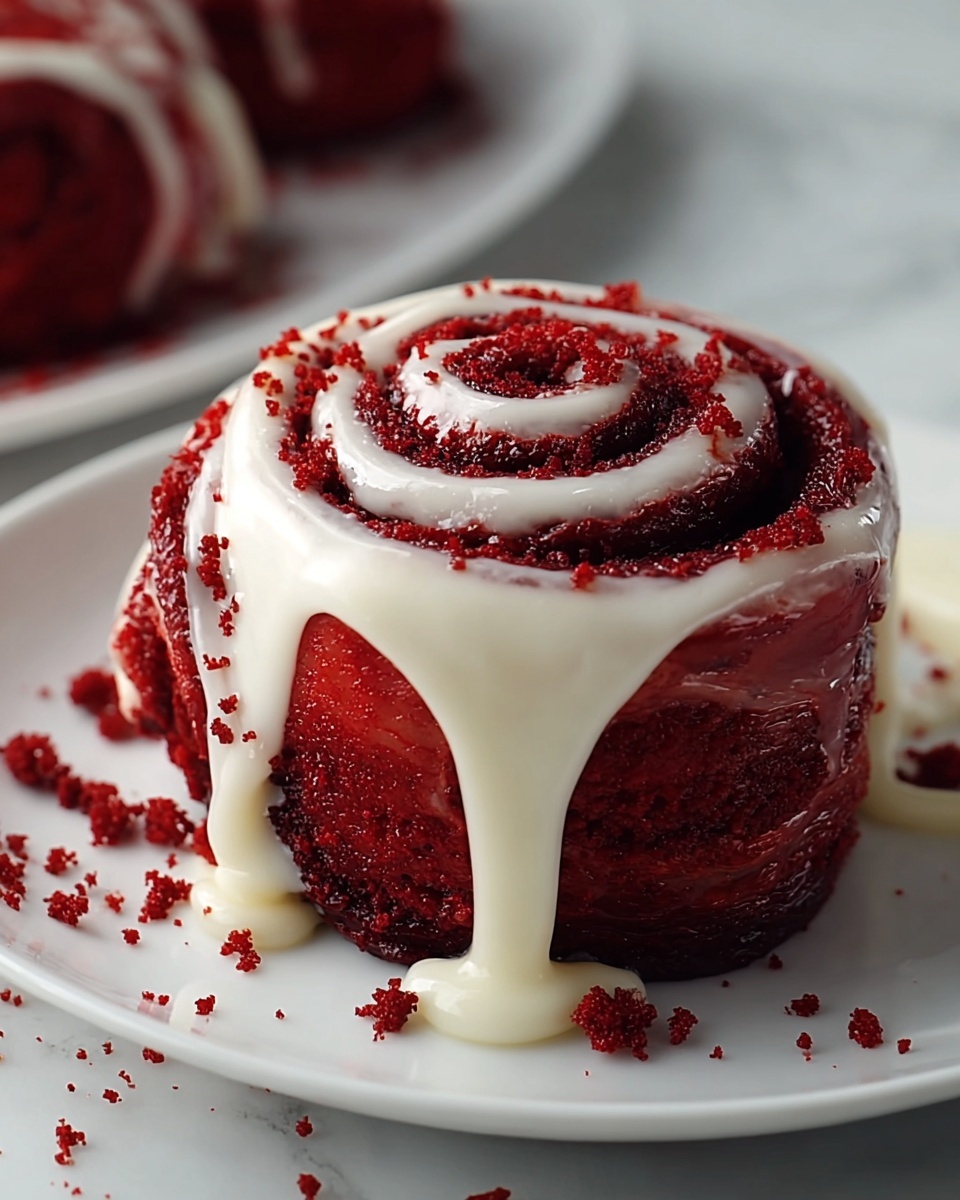 Red Velvet Cinnamon Rolls Recipe - Recipe Image