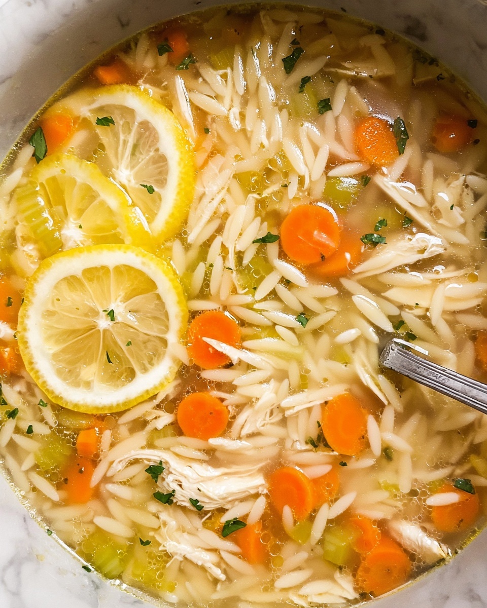 Lemon Chicken Orzo Soup Recipe - Recipe Image