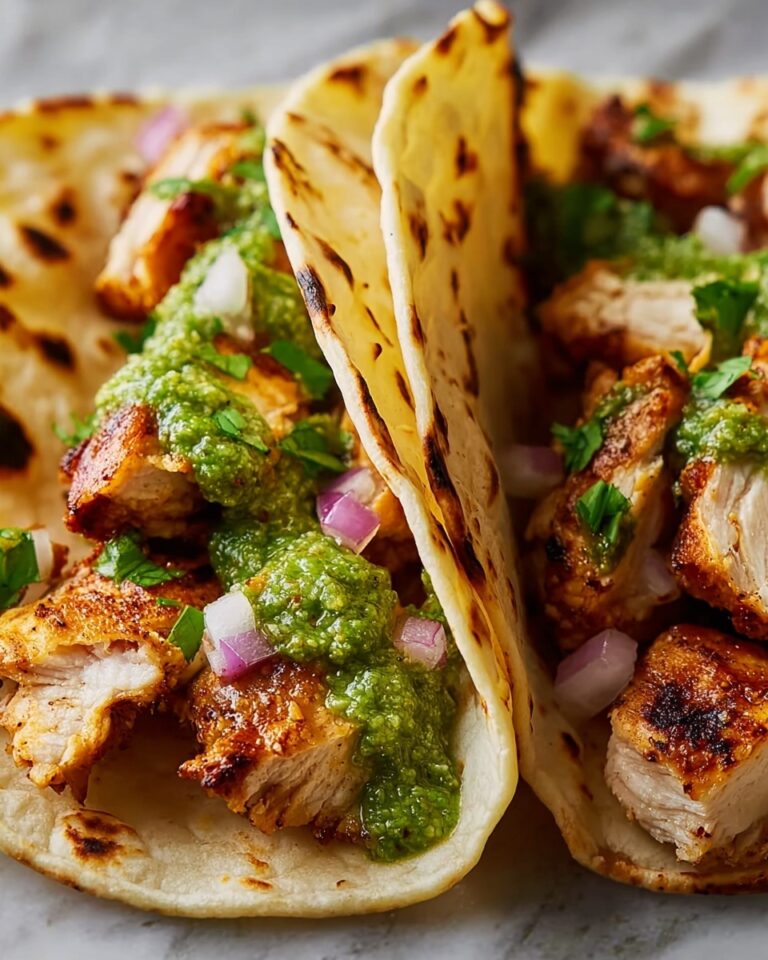 Ridiculously Good Chicken Tacos with Green Sauce Recipe