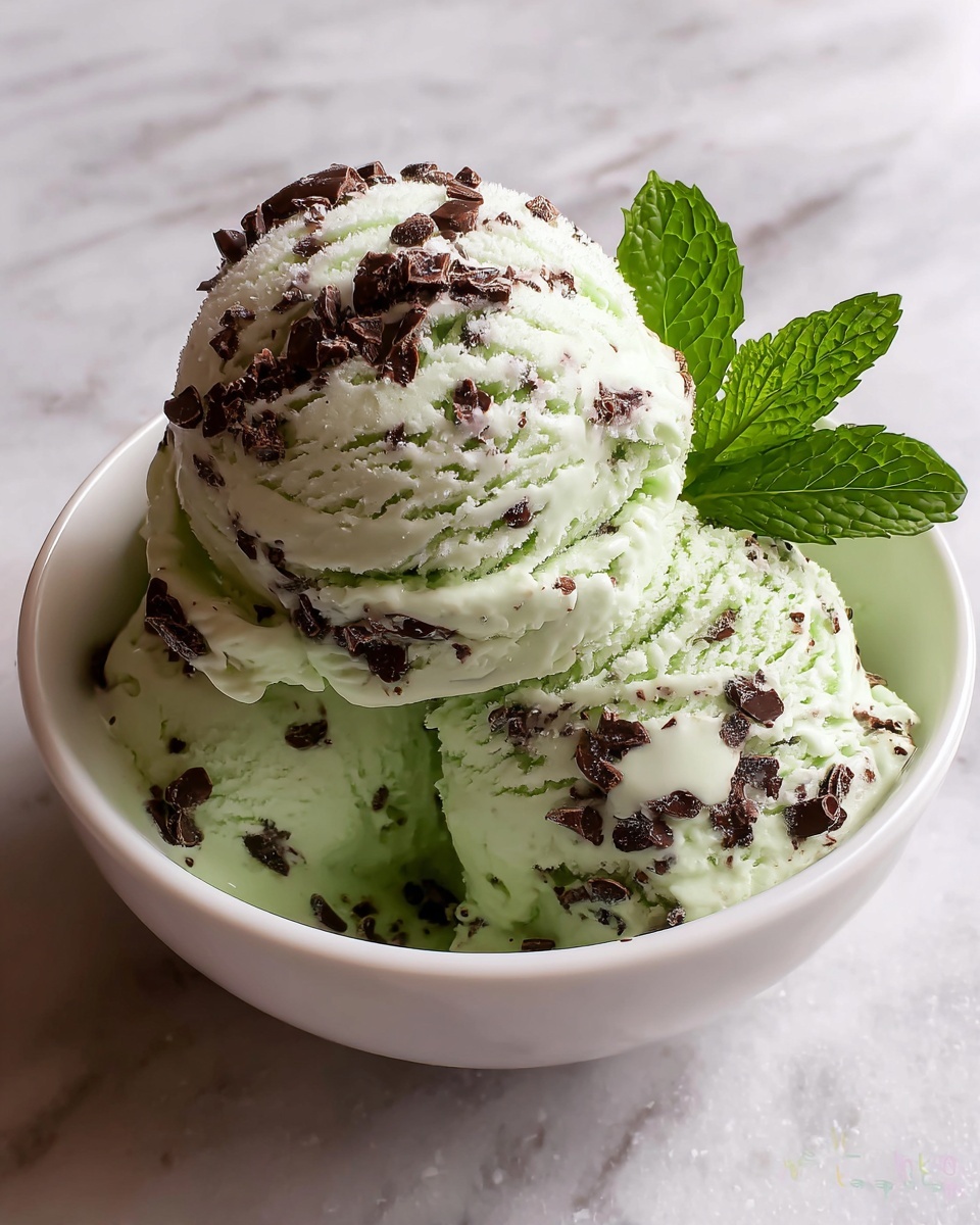 Mint Chocolate Chip Ice Cream Recipe - Recipe Image
