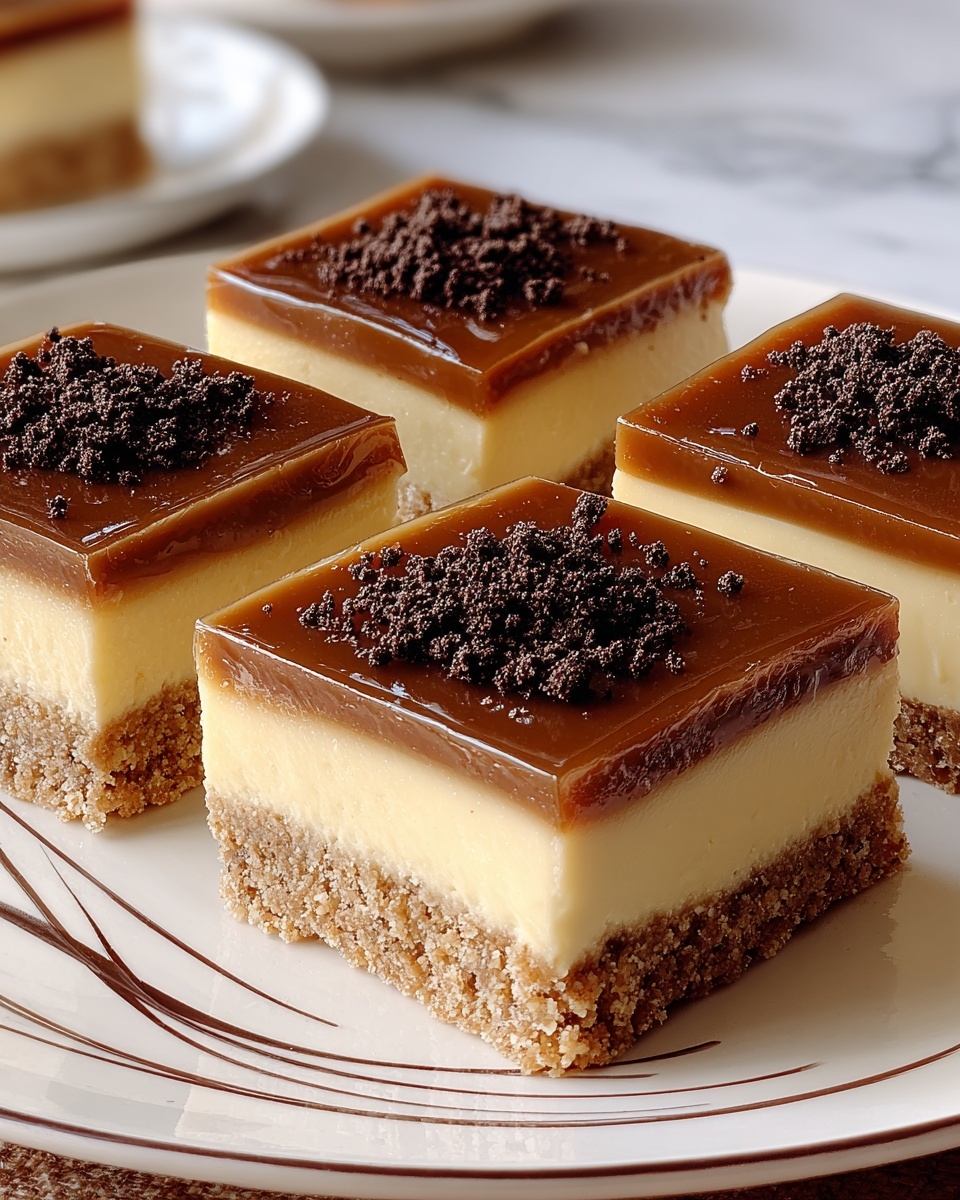 Dulce de Leche Cheesecake Bars Recipe - Recipe Image