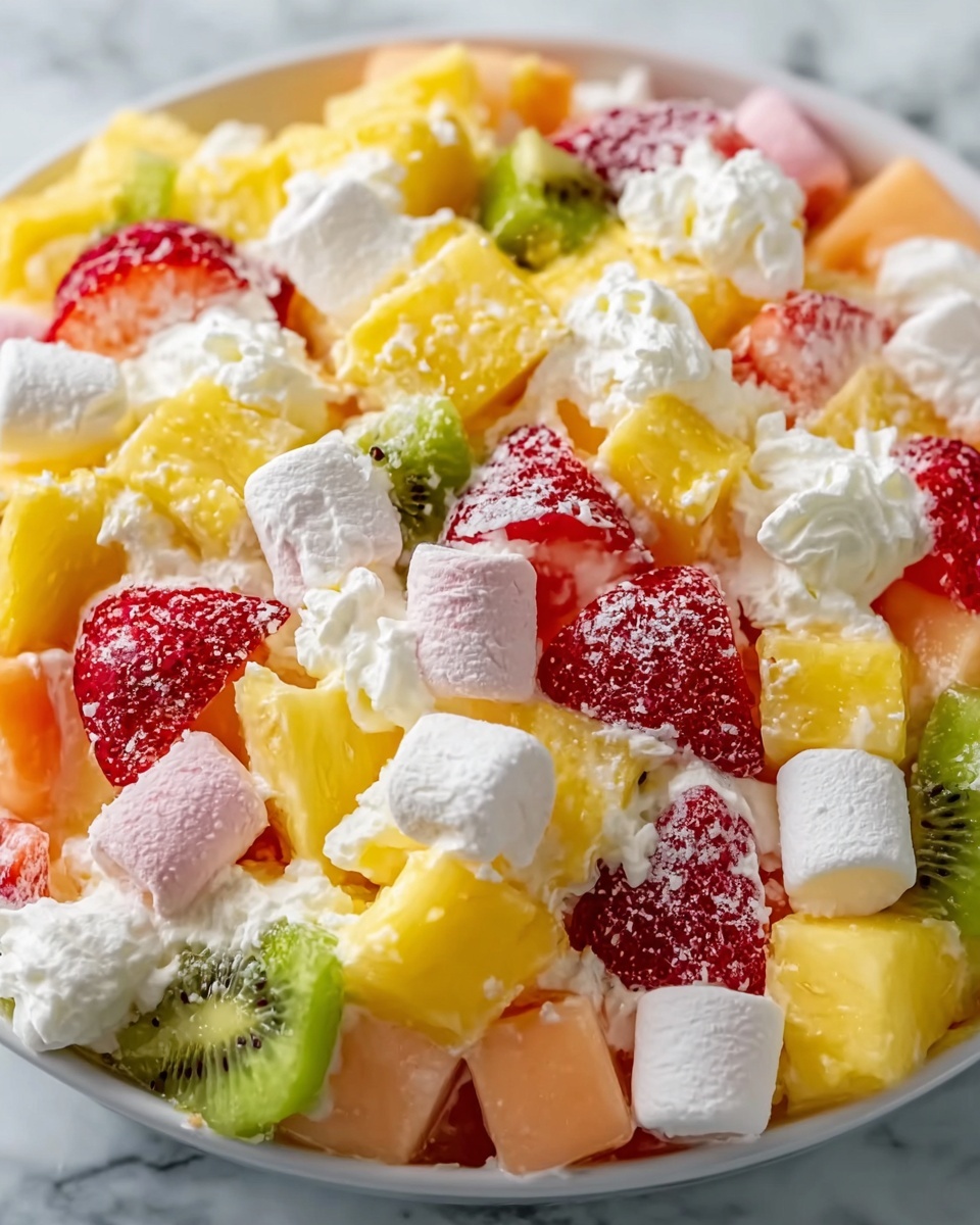 Easter Cheesecake Fruit Fluff Recipe - Recipe Image