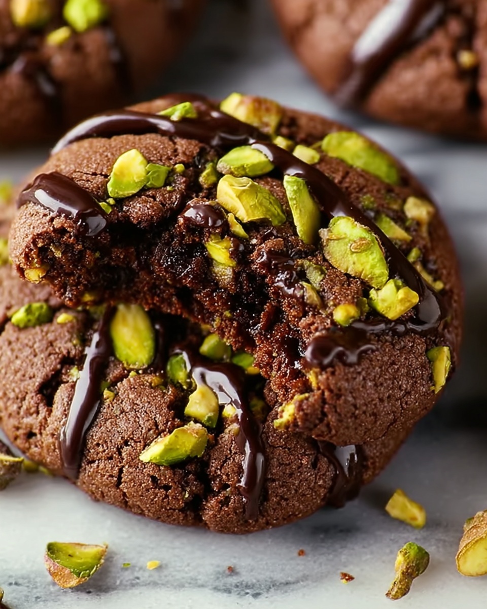 Brown Butter Chocolate Pistachio Cookies Recipe - Recipe Image