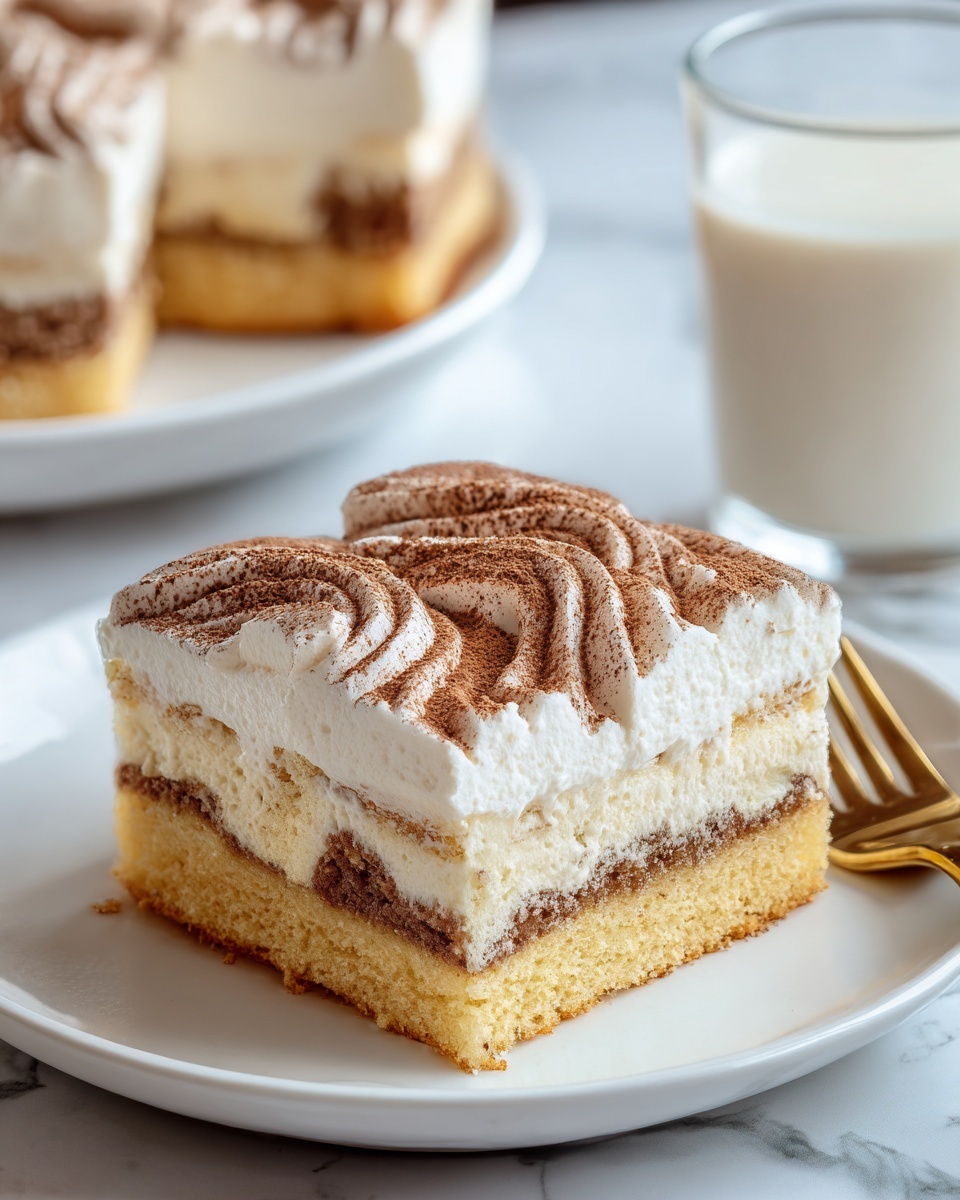 Cinnamon Roll Poke Cake Recipe - Recipe Image