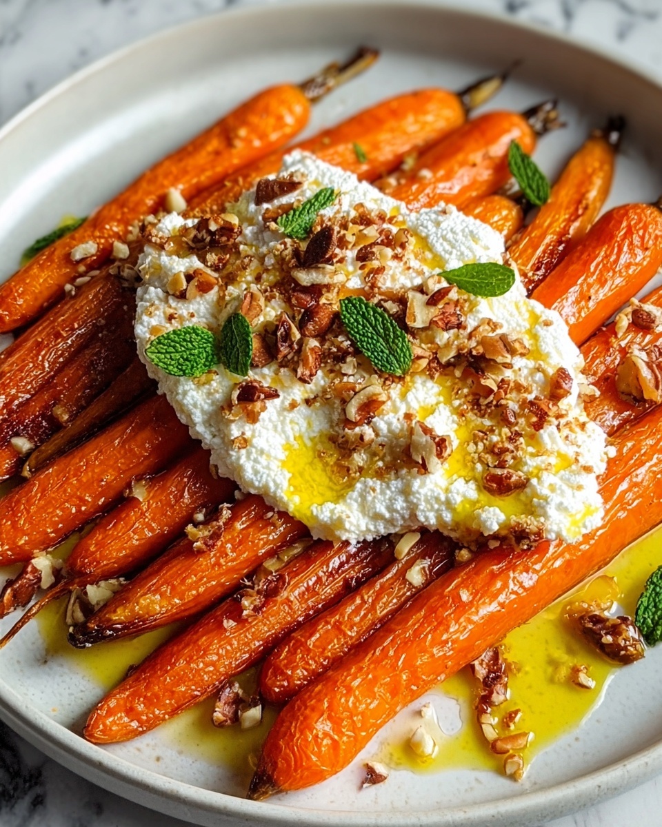 Roasted Carrots with Whipped Ricotta and Hot Honey Recipe - Recipe Image