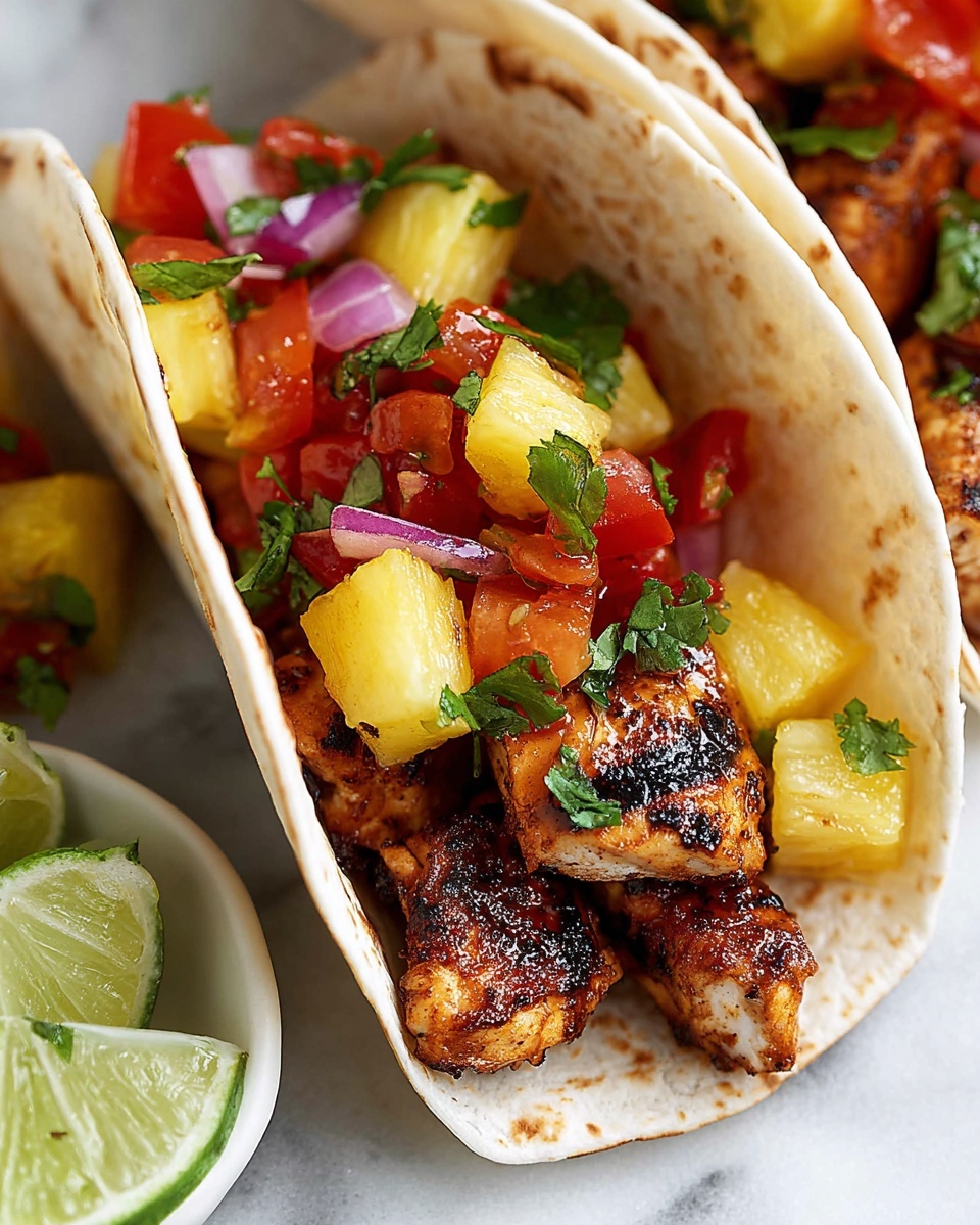 Chicken Tacos with Pineapple Salsa Recipe - Recipe Image