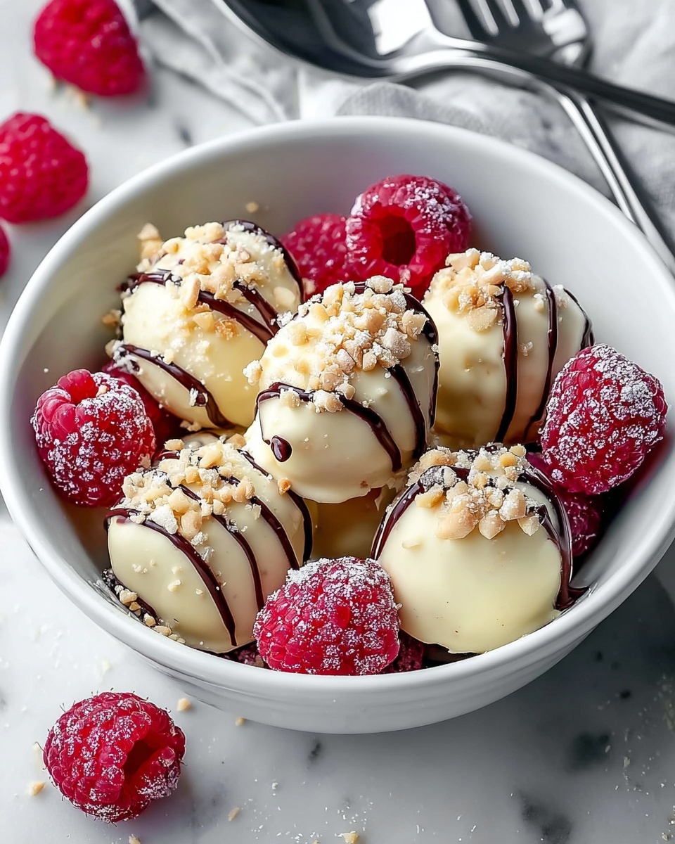 Cheesecake Balls: A Decadent Raspberry White Chocolate Dessert Recipe - Recipe Image