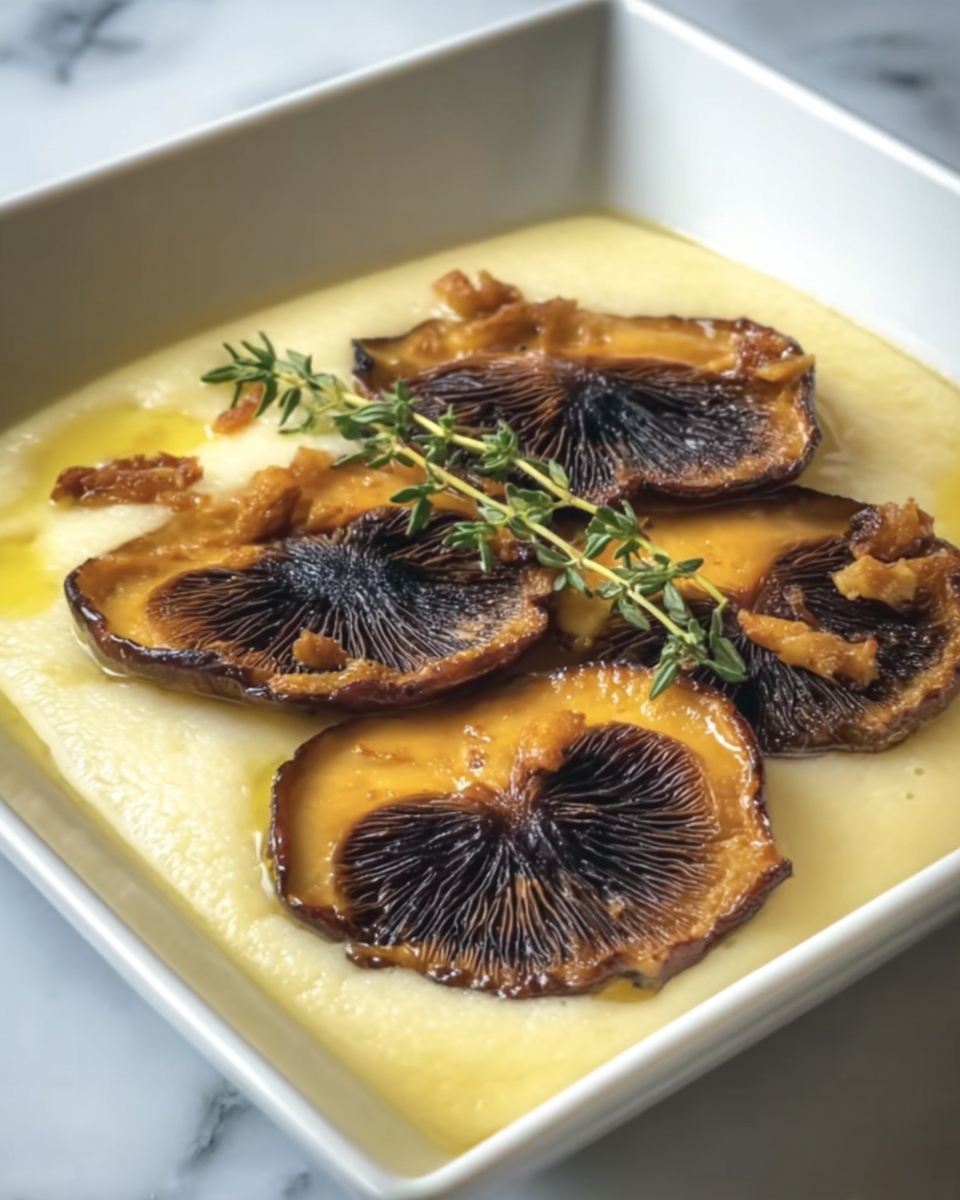 Polenta with Wild Mushrooms, Garlic, and Sage Recipe - Recipe Image