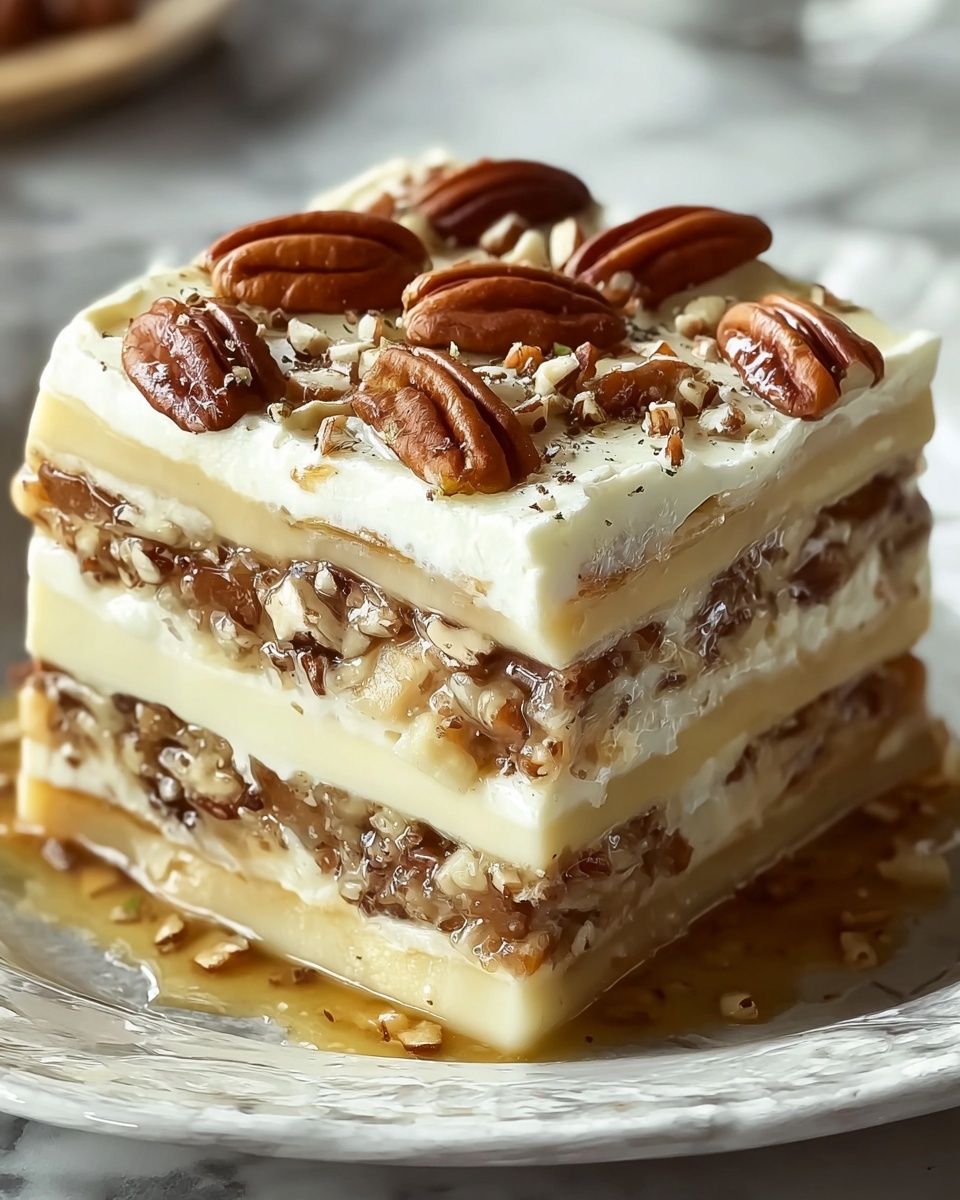 Southern Charm Pecan Pie Lasagna Recipe - Recipe Image