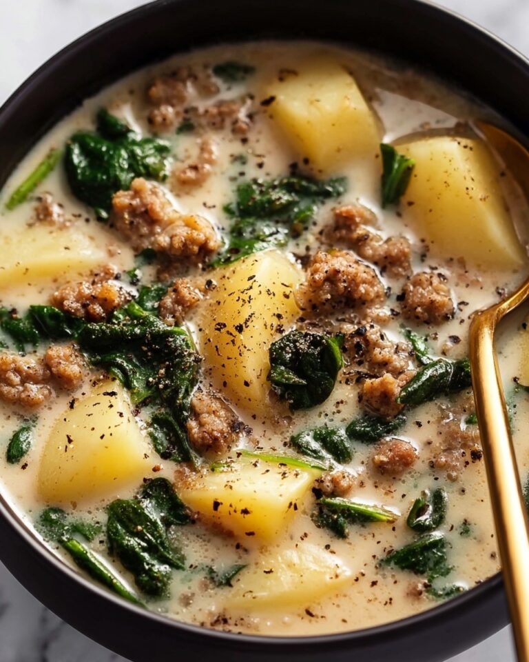 Sausage and Potato Soup with Spinach and Cannellini Beans Recipe