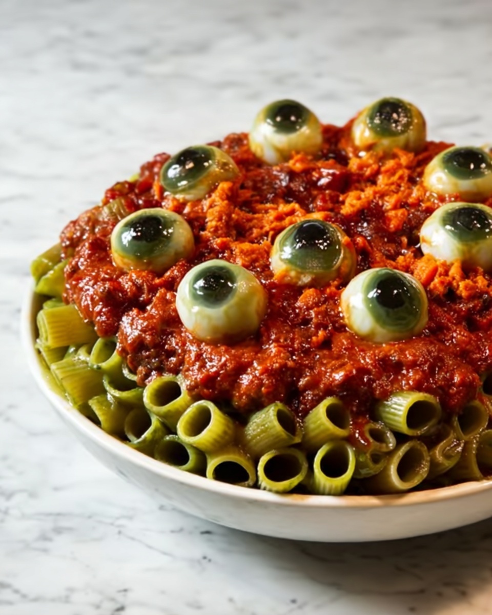 Eyeball Pasta Recipe - Recipe Image