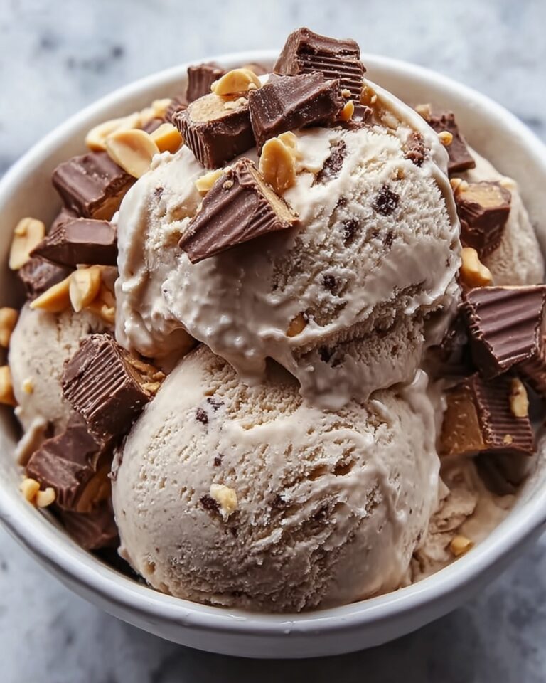 Moose Tracks Ice Cream with Peanut Butter Cups & Fudge Recipe