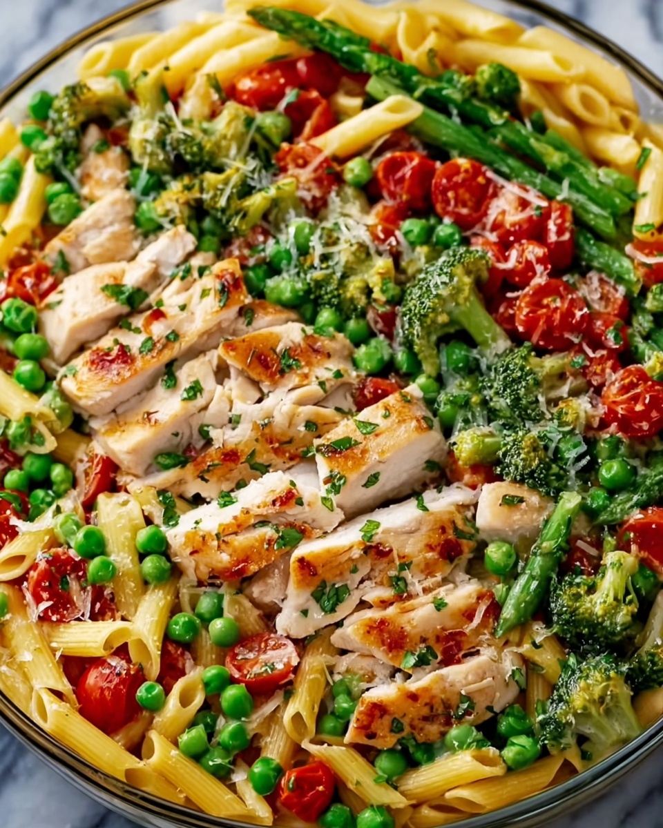 Chicken Pasta Primavera Recipe - Recipe Image
