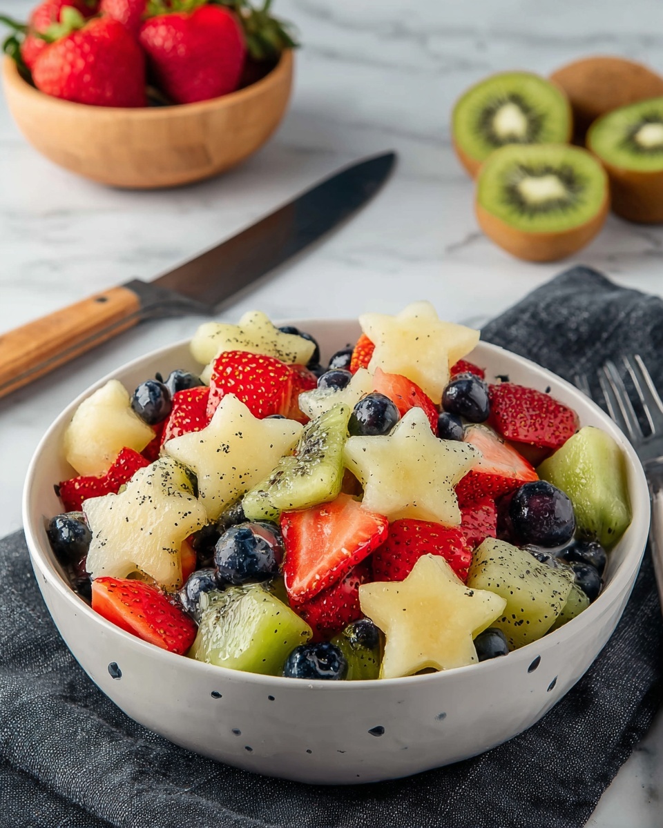 4th of July Patriotic Fruit Salad Recipe - Recipe Image