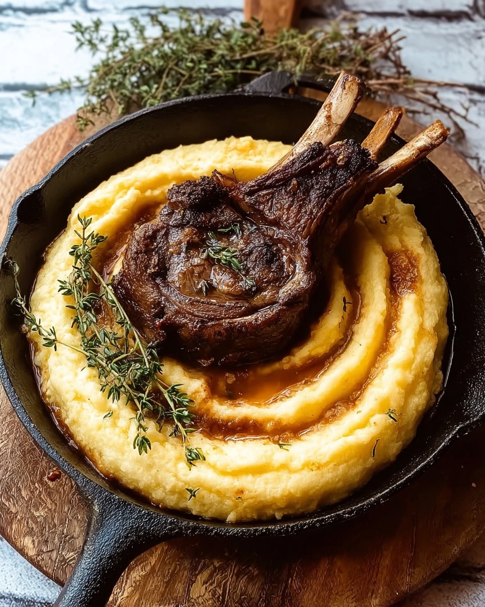 Gospel Shank with Smoked Gouda Grits Recipe - Recipe Image