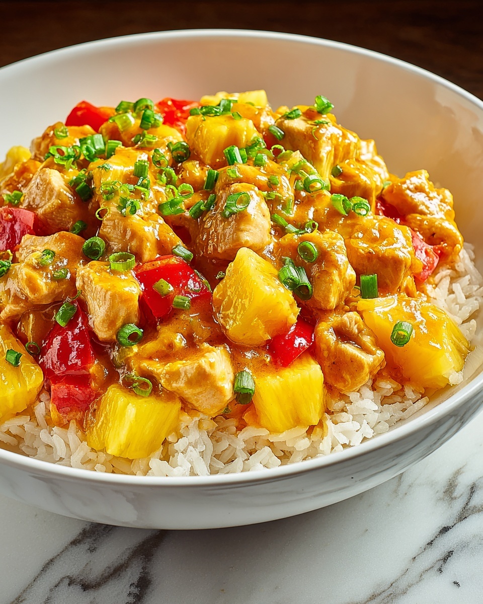 Hawaiian Pineapple Chicken and Rice Recipe - Recipe Image
