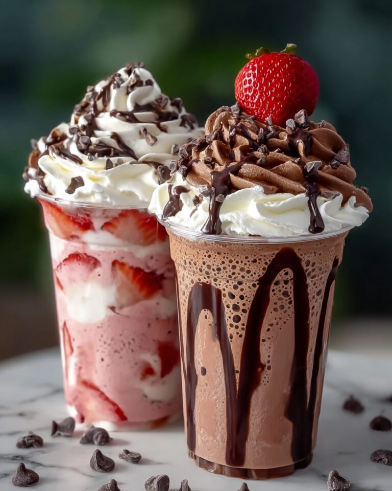 Chocolate Strawberry Frappuccino Recipe
