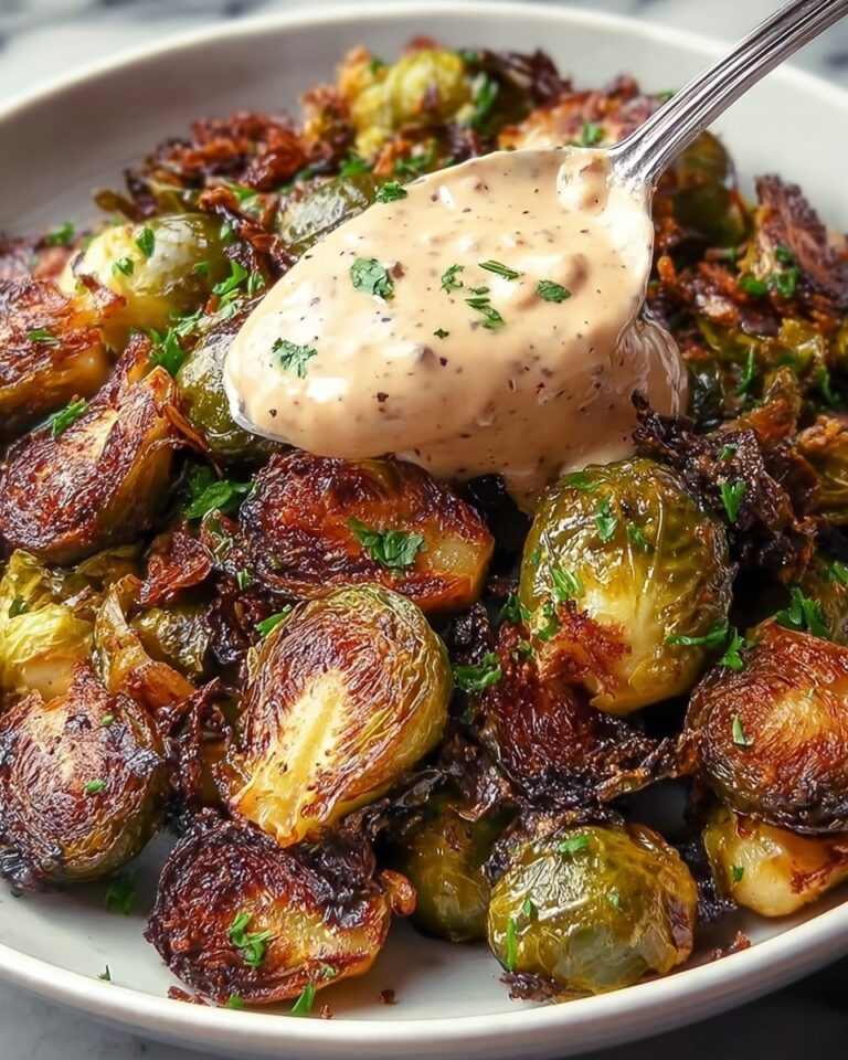 Crispy Fried Brussels Sprouts with Lemon Aioli Recipe