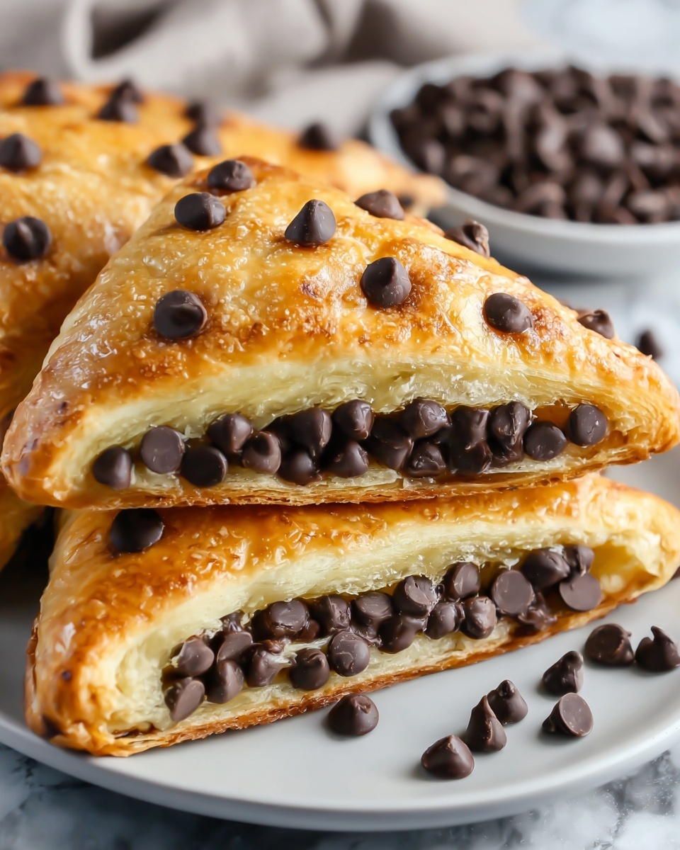 Chocolate Chip Vanilla Custard Brioches Recipe - Recipe Image