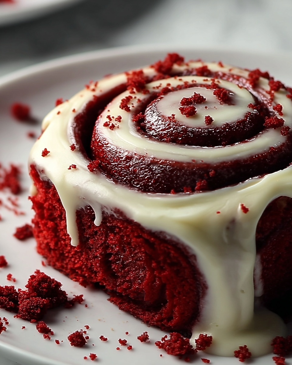Red Velvet Cinnamon Rolls Recipe - Recipe Image