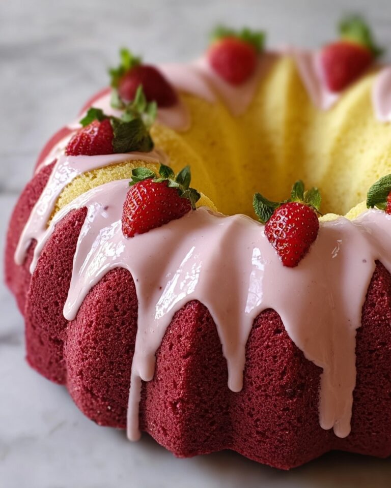Strawberry Milkshake Pound Cake Recipe